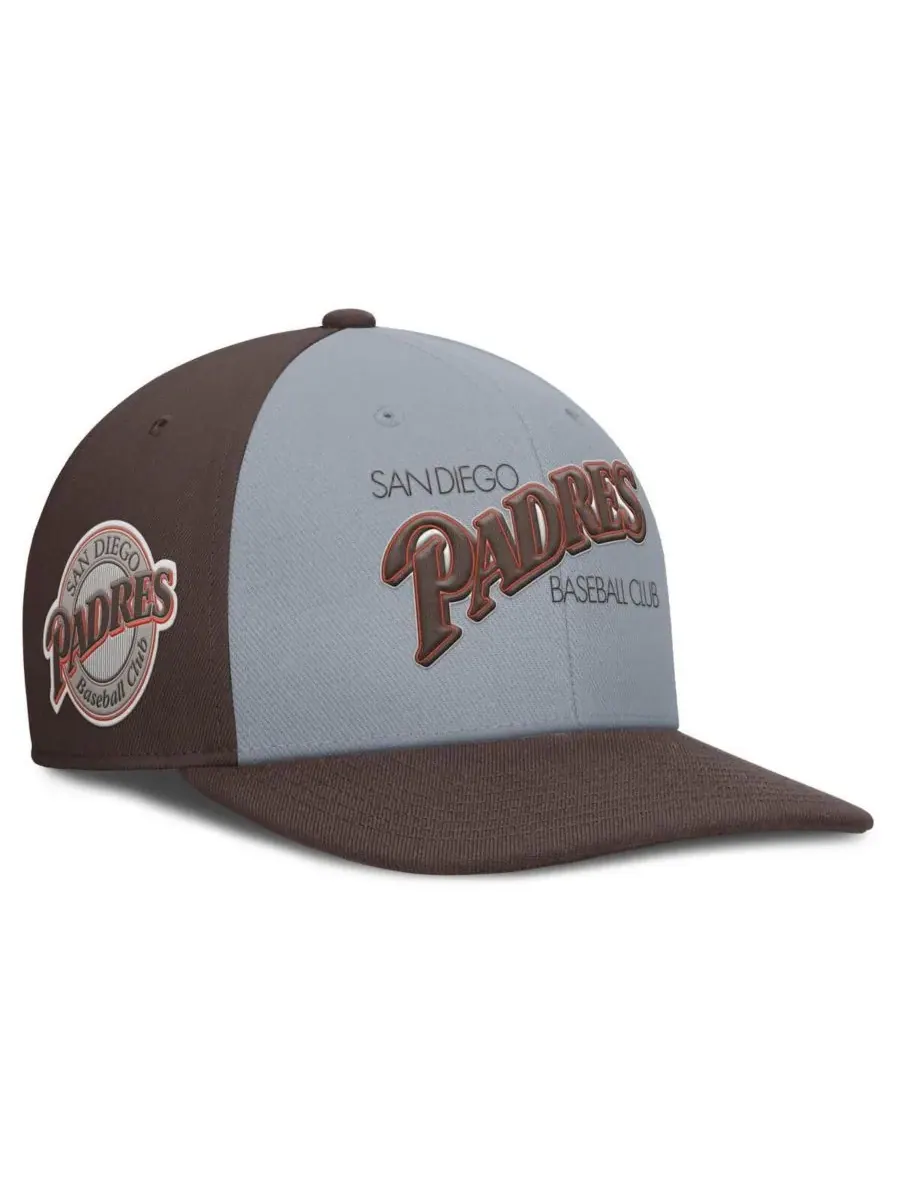Nike Мужская серо-коричневая бейсболка San Diego Padres Pro Performance Snapback — изображение 1 из 4, серый коричневый