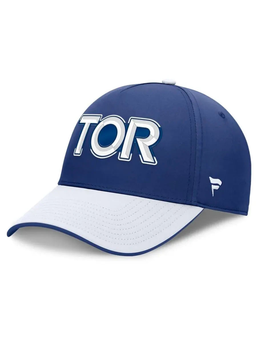 Fanatics Мужская сине-белая бейсболка Toronto Maple Leaf's Authentic Pro Rink Team Code Flex Hat — изображение 1 из 3
