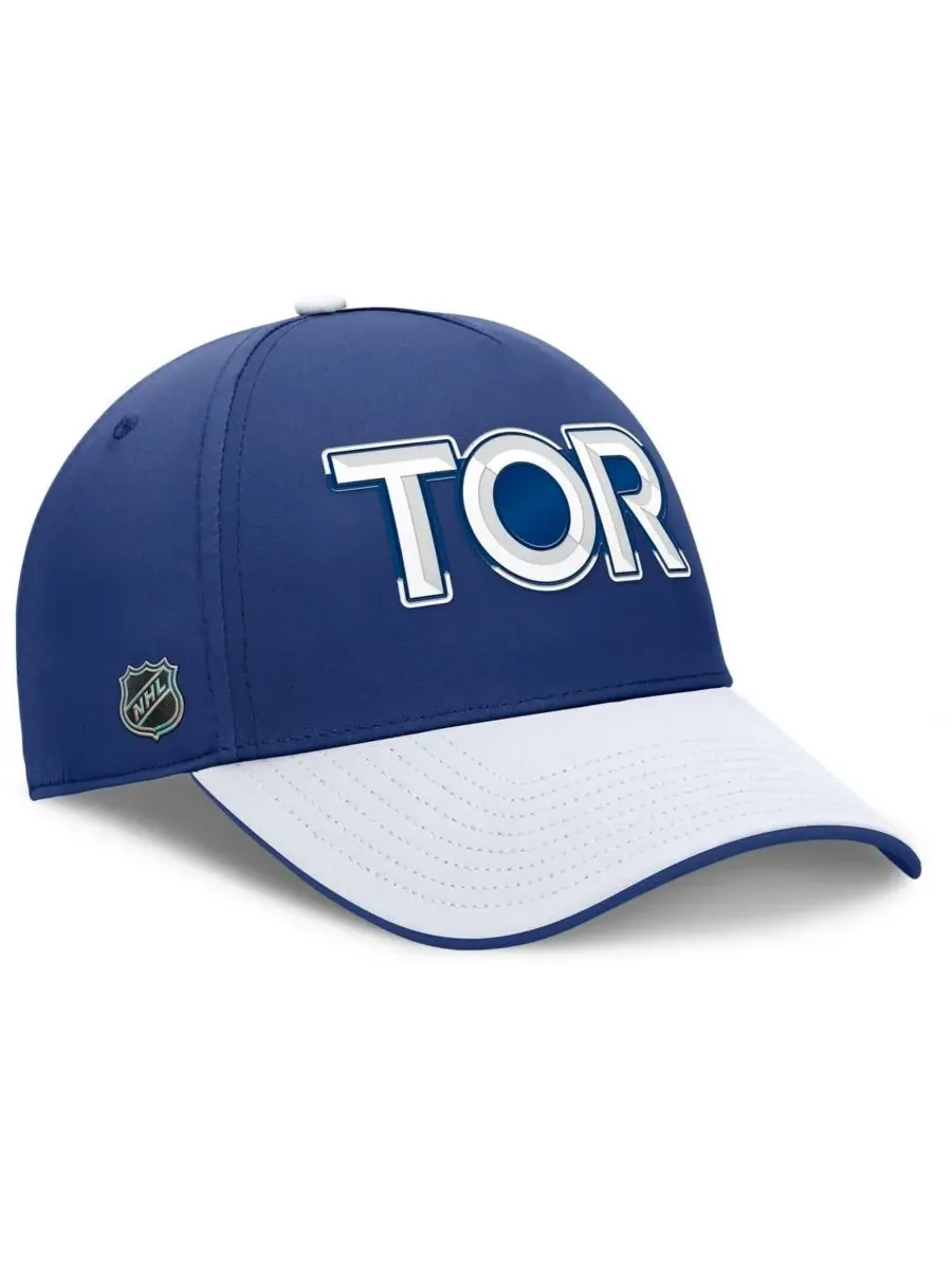 Fanatics Мужская сине-белая бейсболка Toronto Maple Leaf's Authentic Pro Rink Team Code Flex Hat — изображение 2 из 3