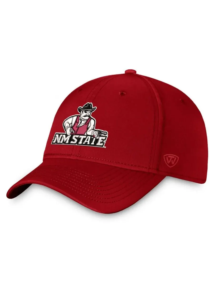 Top of the World Мужская кепка Reflex Flex цвета малиновой бутсы New Mexico State Aggies — красный