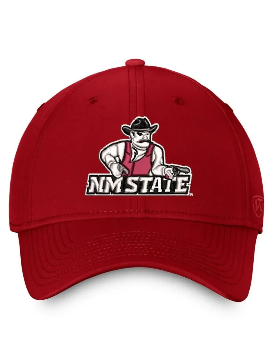 Top of the World Мужская кепка Reflex Flex цвета малиновой бутсы New Mexico State Aggies — изображение 2 из 4, красный