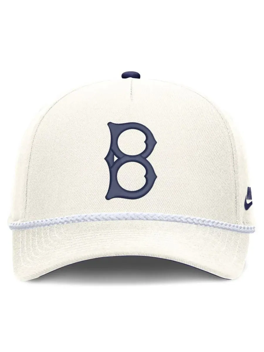 Кепка Nike Brooklyn Dodgers Cooperstown Collection Rise — изображение 2 из 5, бежевый