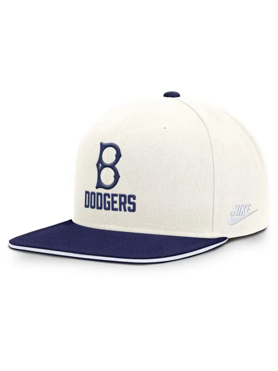 Кепка-снэпбек Brooklyn Dodgers Cooperstown Pro Dri-FIT Nike — изображение 1 из 5, кремовый