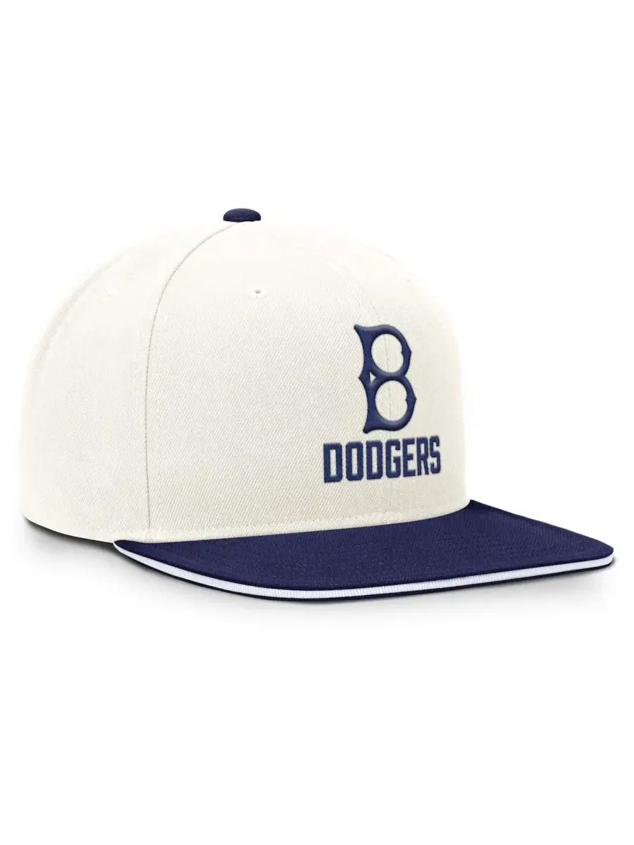 Кепка-снэпбек Brooklyn Dodgers Cooperstown Pro Dri-FIT Nike — изображение 3 из 5, кремовый