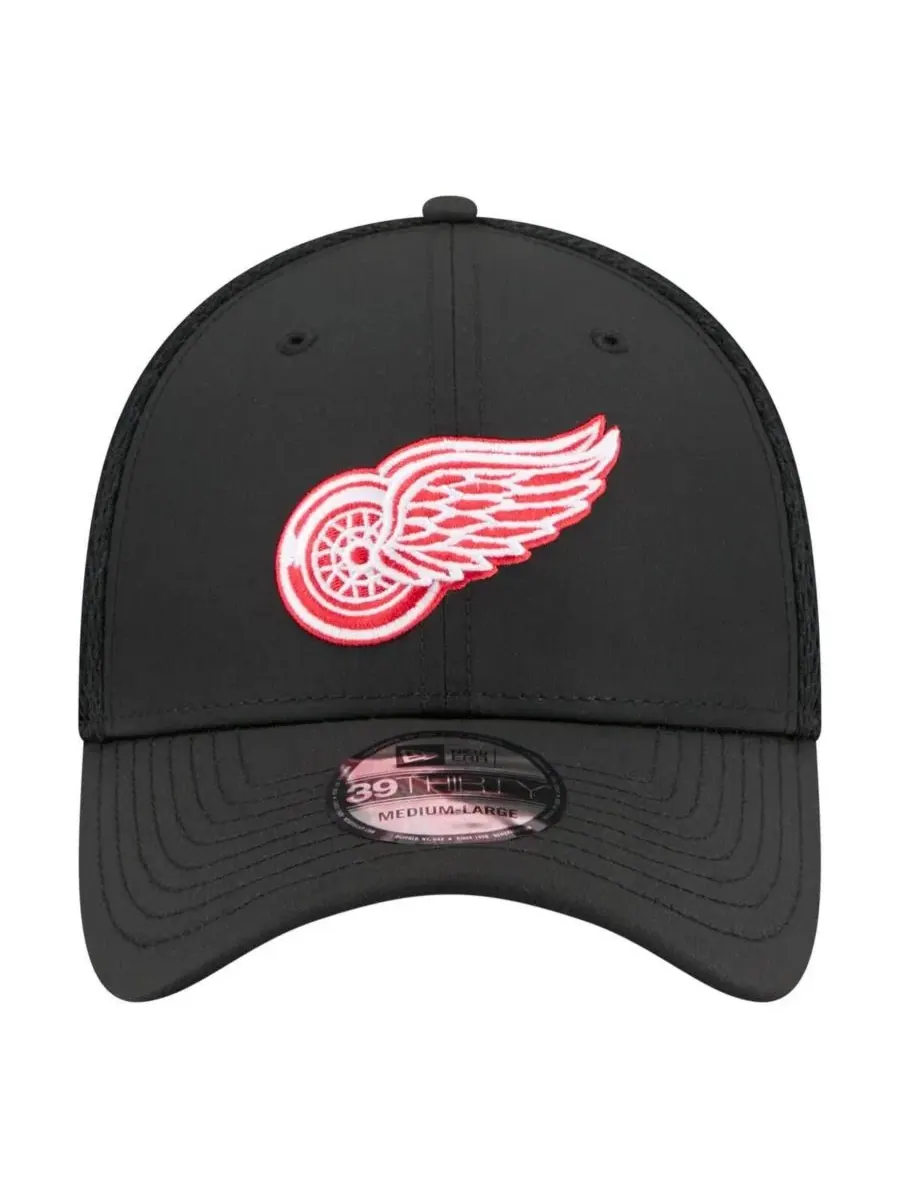 Кепка New Era Detroit Red Wings Logo 39THIRTY Flex — изображение 2 из 5, черный