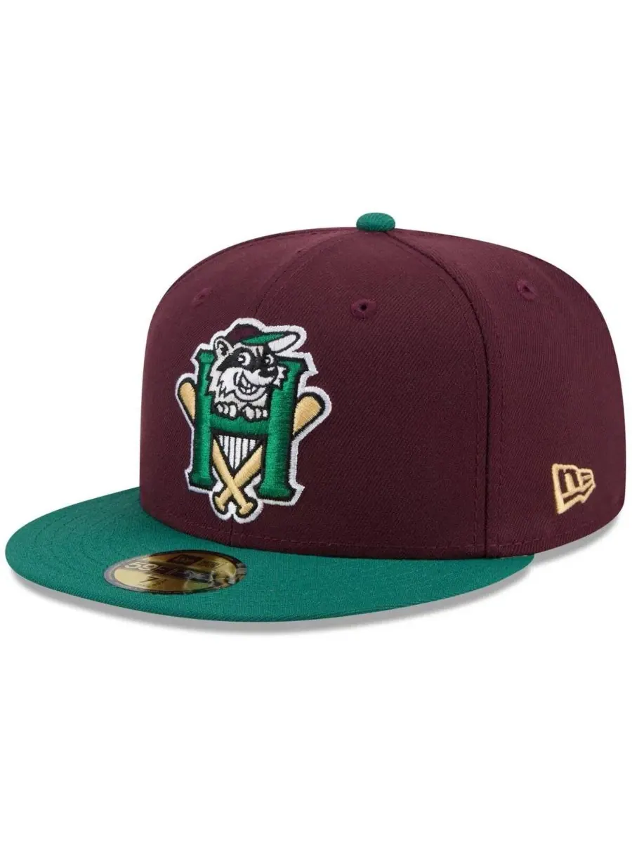 Бейсболка с высокой тульей Hudson Valley Renegades Theme Nights 59FIFTY New Era — изображение 1 из 4, коричневый