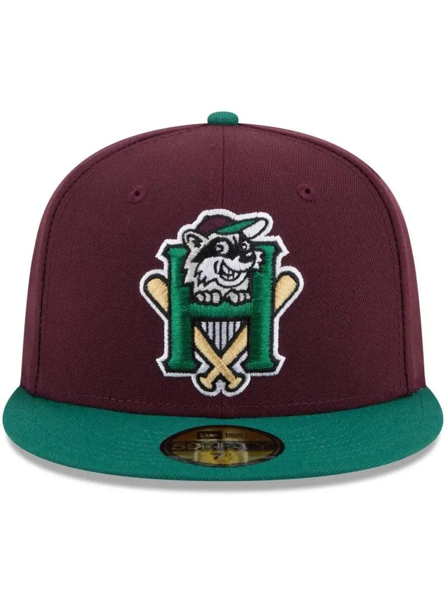 Бейсболка с высокой тульей Hudson Valley Renegades Theme Nights 59FIFTY New Era — изображение 2 из 4, коричневый