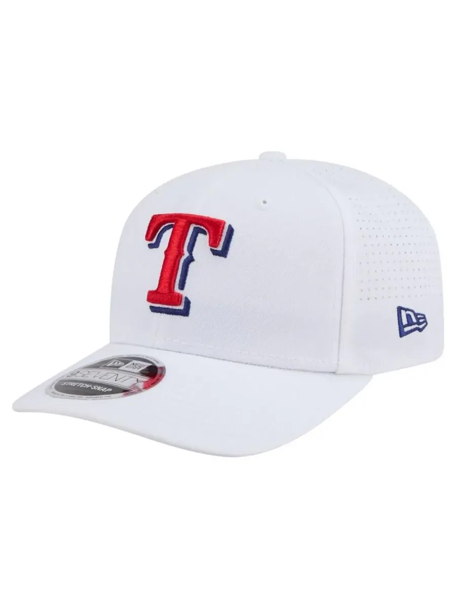 New Era Мужская белая регулируемая кепка Texas Rangers COOLERA 9SEVENTY — изображение 1 из 5, белый