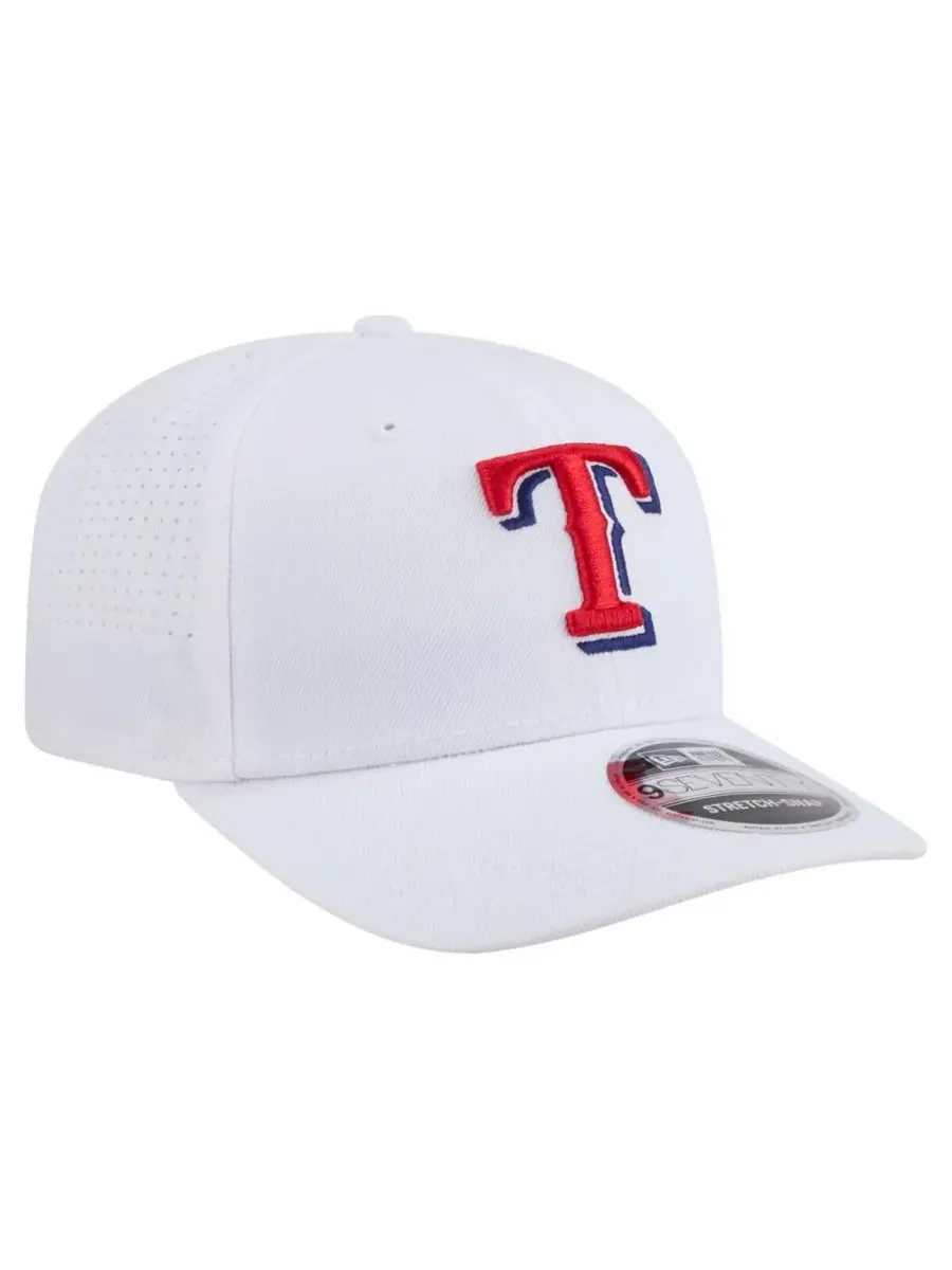 New Era Мужская белая регулируемая кепка Texas Rangers COOLERA 9SEVENTY — изображение 4 из 5, белый
