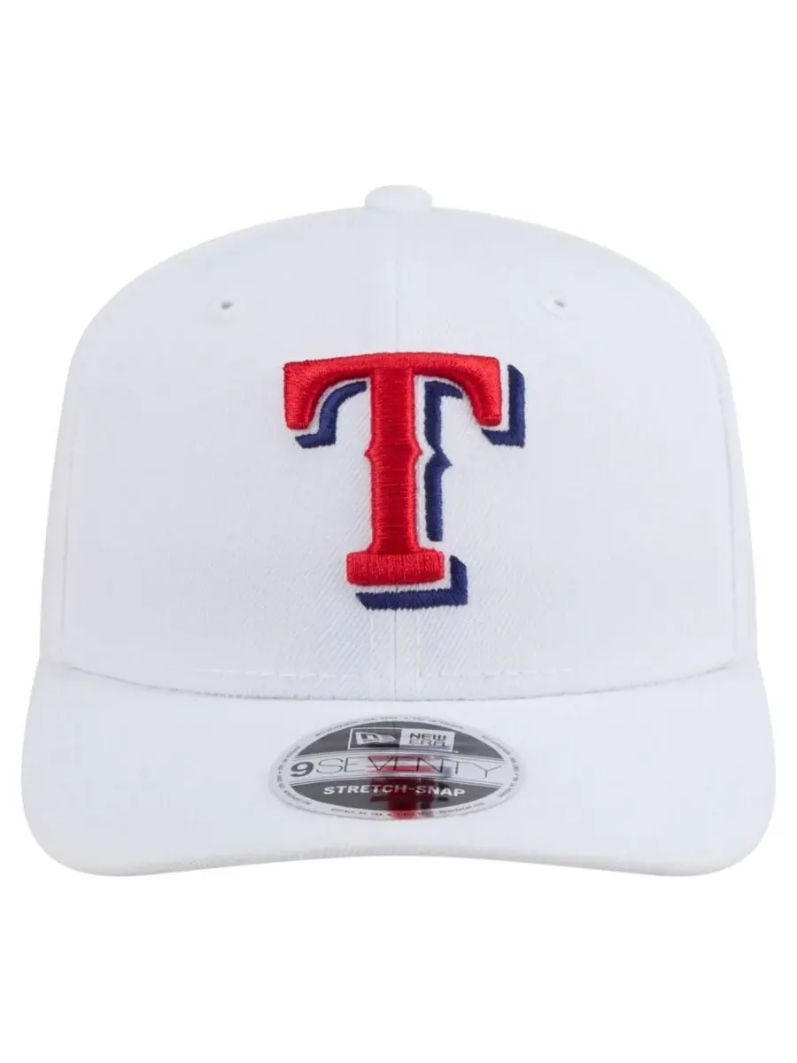 New Era Мужская белая регулируемая кепка Texas Rangers COOLERA 9SEVENTY — изображение 5 из 5, белый