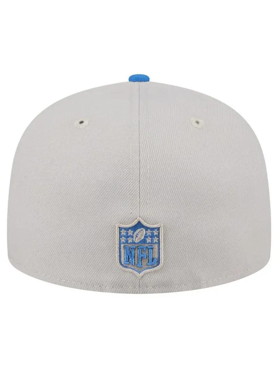 Мужская бейсболка Detroit Lions Stoney 59FIFTY Fitted Hat New Era — изображение 2 из 4, синий