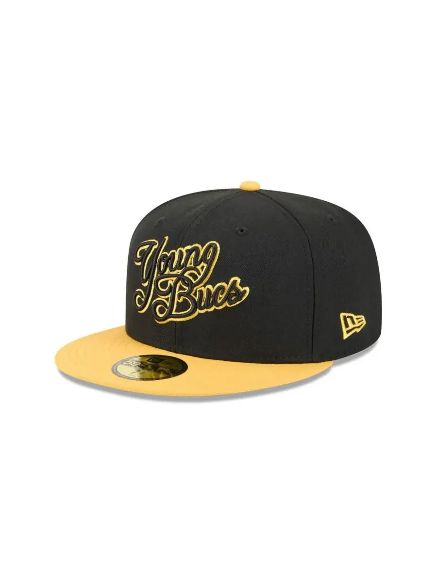 New Era Мужская черная бейсболка Indianapolis Indians Theme Nights 59FIFTY — изображение 1 из 4, черный