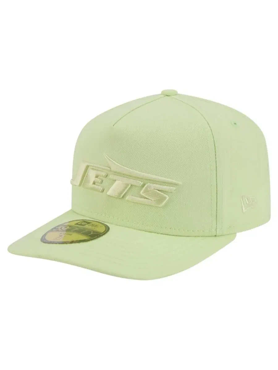 New Era Мужская зеленая бейсболка New York Jets Color Pack A-Frame 59FIFTY Fitted Hat — изображение 1 из 4, зеленый