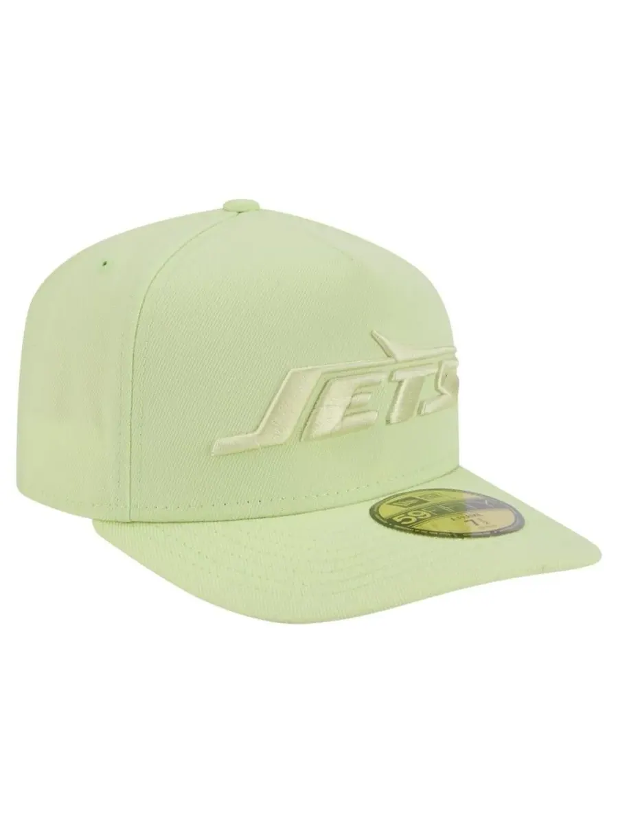 New Era Мужская зеленая бейсболка New York Jets Color Pack A-Frame 59FIFTY Fitted Hat — изображение 4 из 4, зеленый
