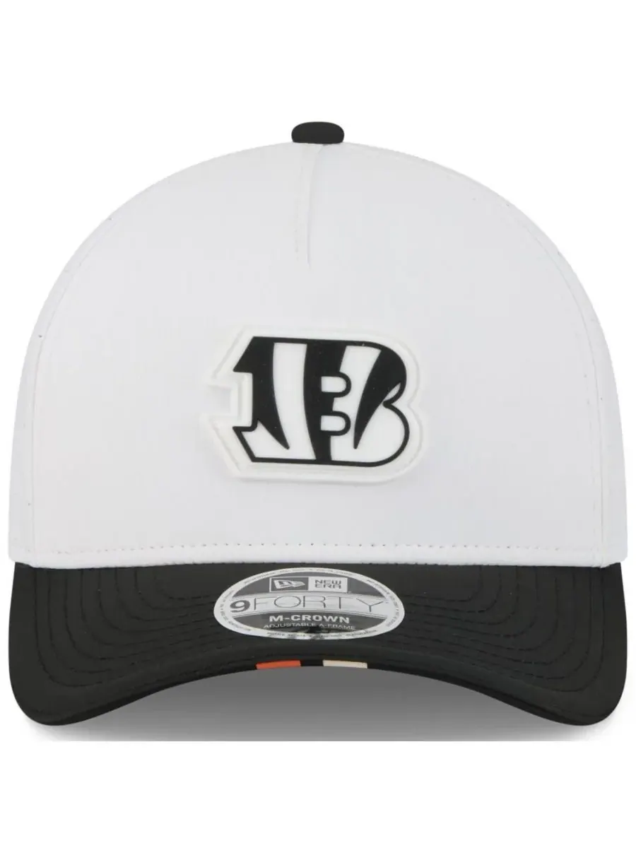 New Era Детская бейсболка Big Boys and Girls White/Black Cincinnati Bengals 2025 NFL Training Camp — изображение 2 из 4