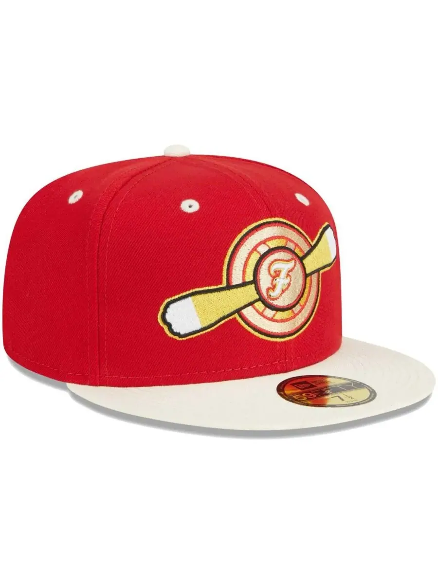New Era Мужская красная кепка Winston-Salem Dash Theme Nights Flight 59FIFTY — изображение 2 из 4, красный