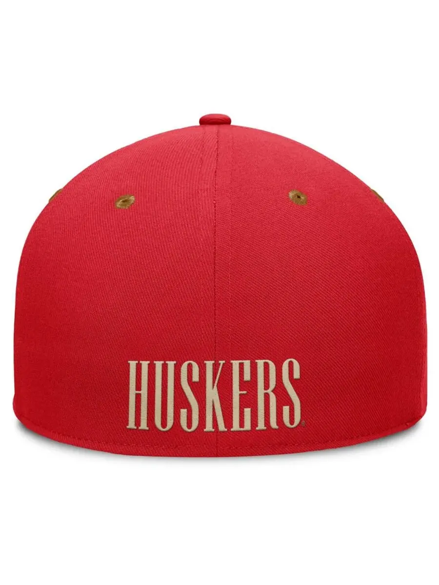 Fanatics Мужская бейсболка Noboa цвета ало-коричневый с символикой команды Nebraska Huskers — изображение 4 из 4