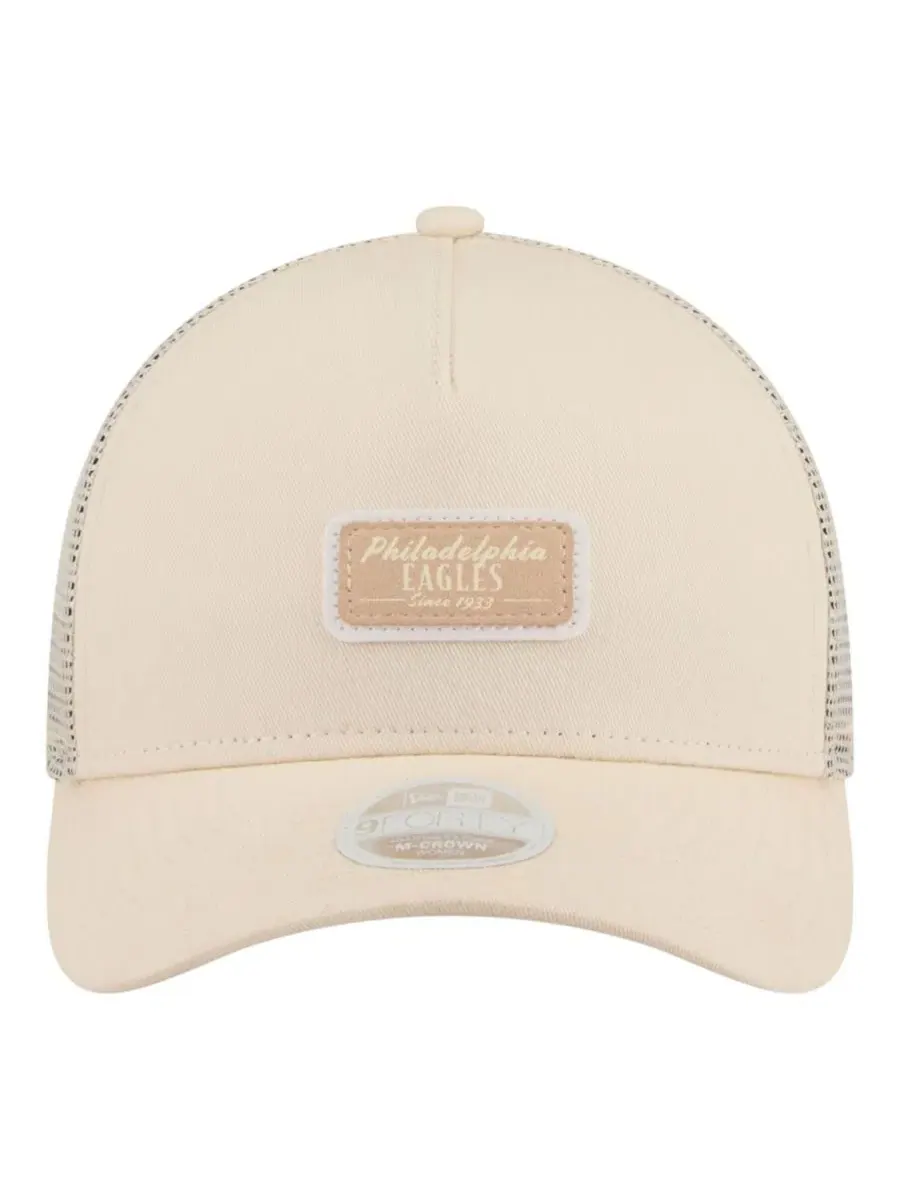 Кепка-тракер с тональной нашивкой команды, модель Tonal Patch M-Crown A-Frame 9FORTY New Era — изображение 2 из 7, бежевый