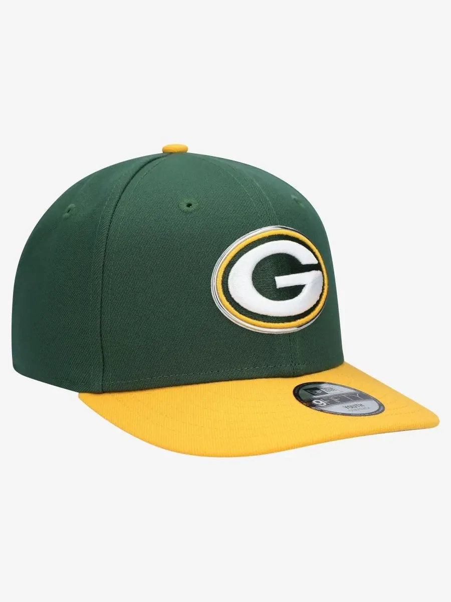 Кепка-снапбек Green Bay Packers 2026 NFL Draft Pre-Curved 9FIFTY New Era — изображение 4 из 5, зеленый золотистый