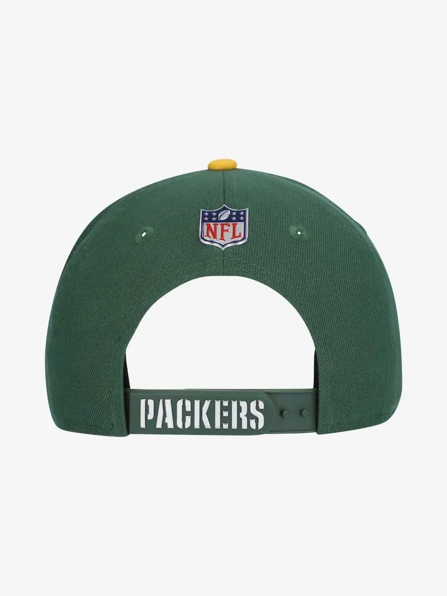 Кепка-снапбек Green Bay Packers 2026 NFL Draft Pre-Curved 9FIFTY New Era — изображение 5 из 5, зеленый золотистый