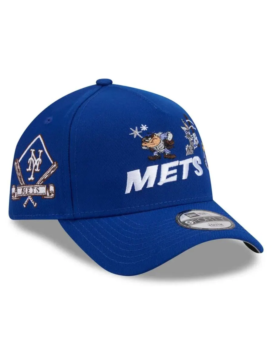 Кепка A-Frame 9FORTY New York Mets Looney Tunes New Era — изображение 1 из 4, королевский
