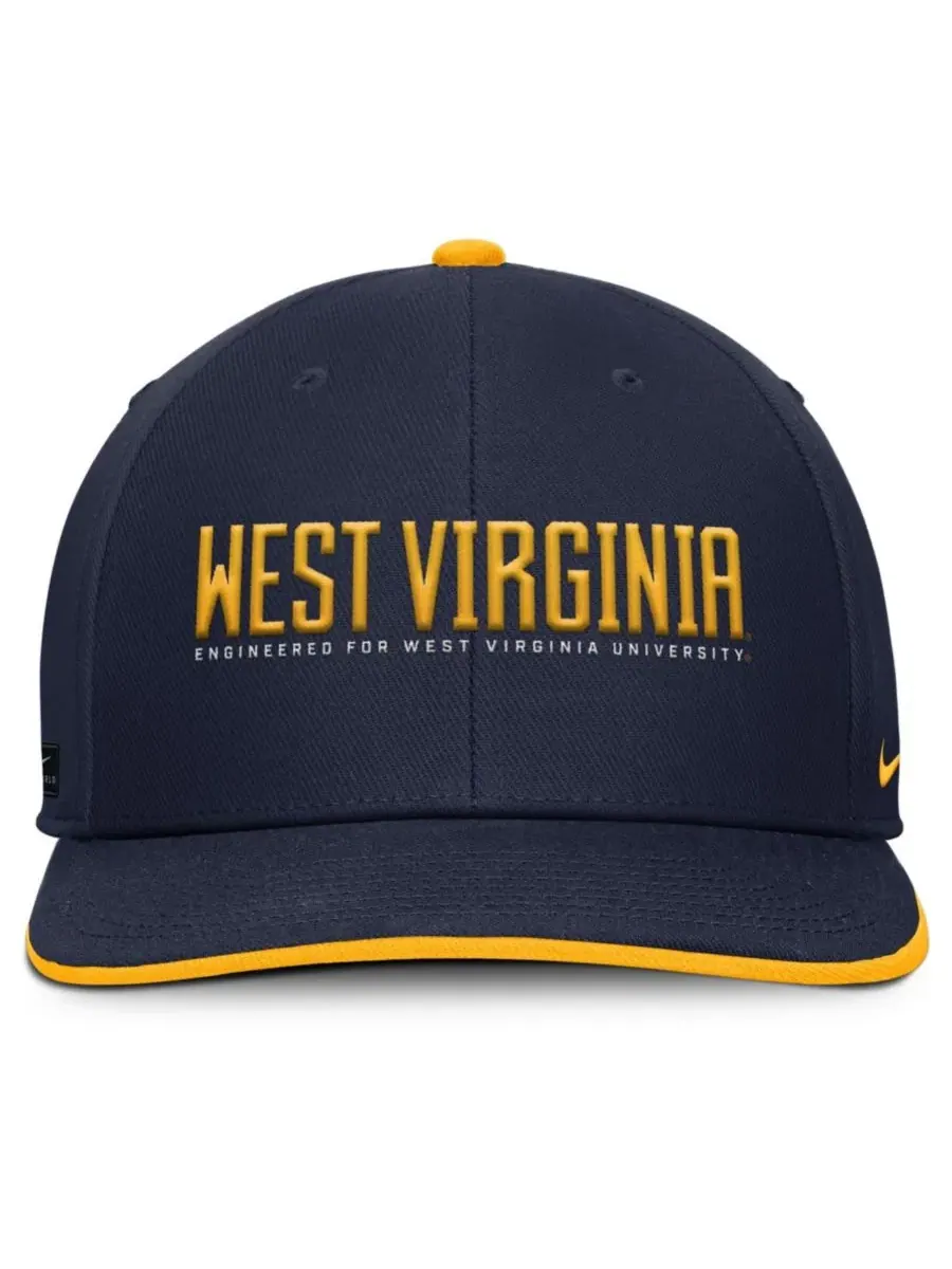 Кепка Nike с вышивкой West Virginia Mountaineers — изображение 2 из 4, темно-синий