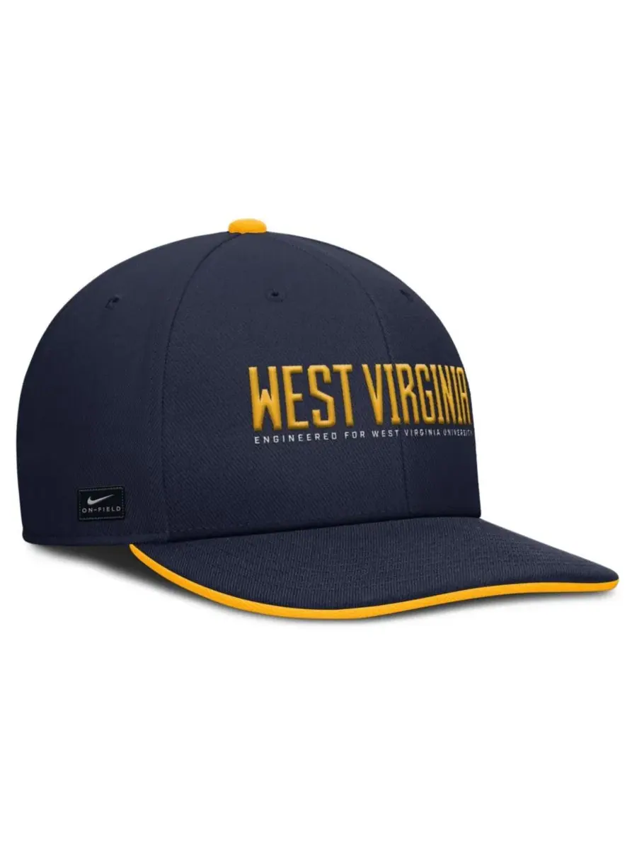 Кепка Nike с вышивкой West Virginia Mountaineers — изображение 3 из 4, темно-синий