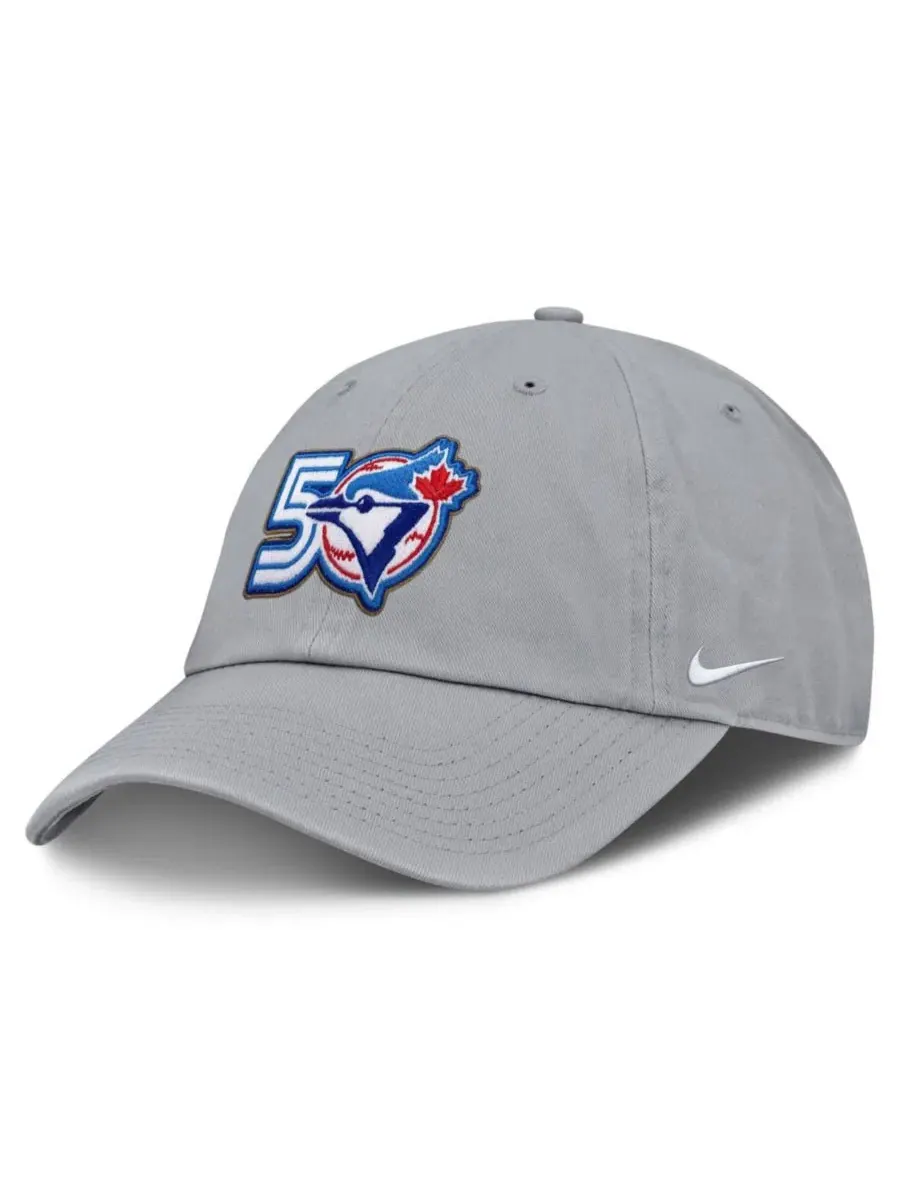 Кепка Nike Toronto Blue Jays 50th Season Club с регулируемым ремешком — изображение 1 из 4, серый