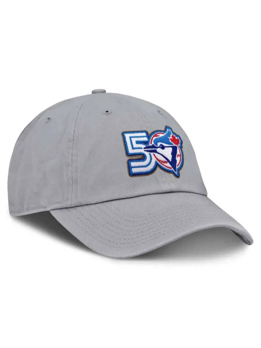 Кепка Nike Toronto Blue Jays 50th Season Club с регулируемым ремешком — изображение 3 из 4, серый