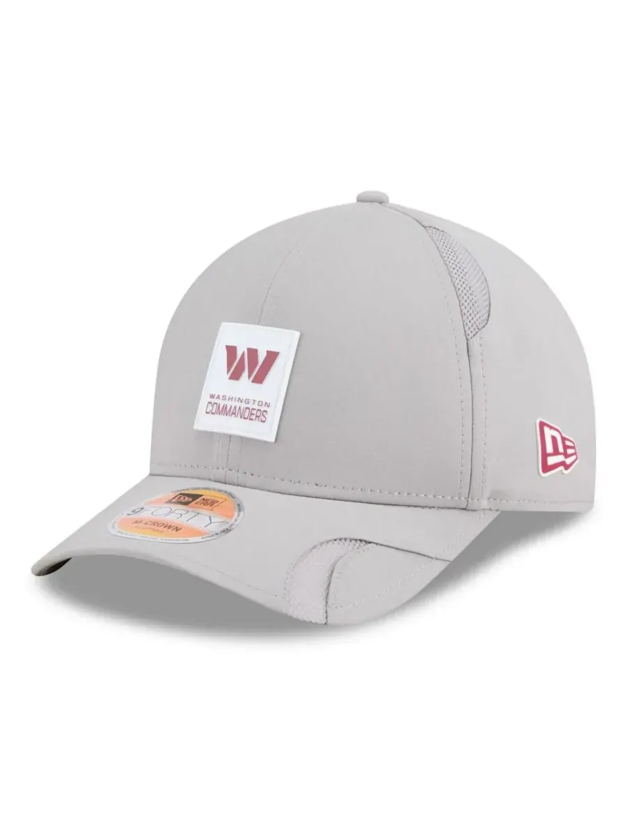 New Era Мужская серая регулируемая кепка Washington Commanders 2025 Sideline M-Crown 9FORTY — изображение 1 из 5, серый