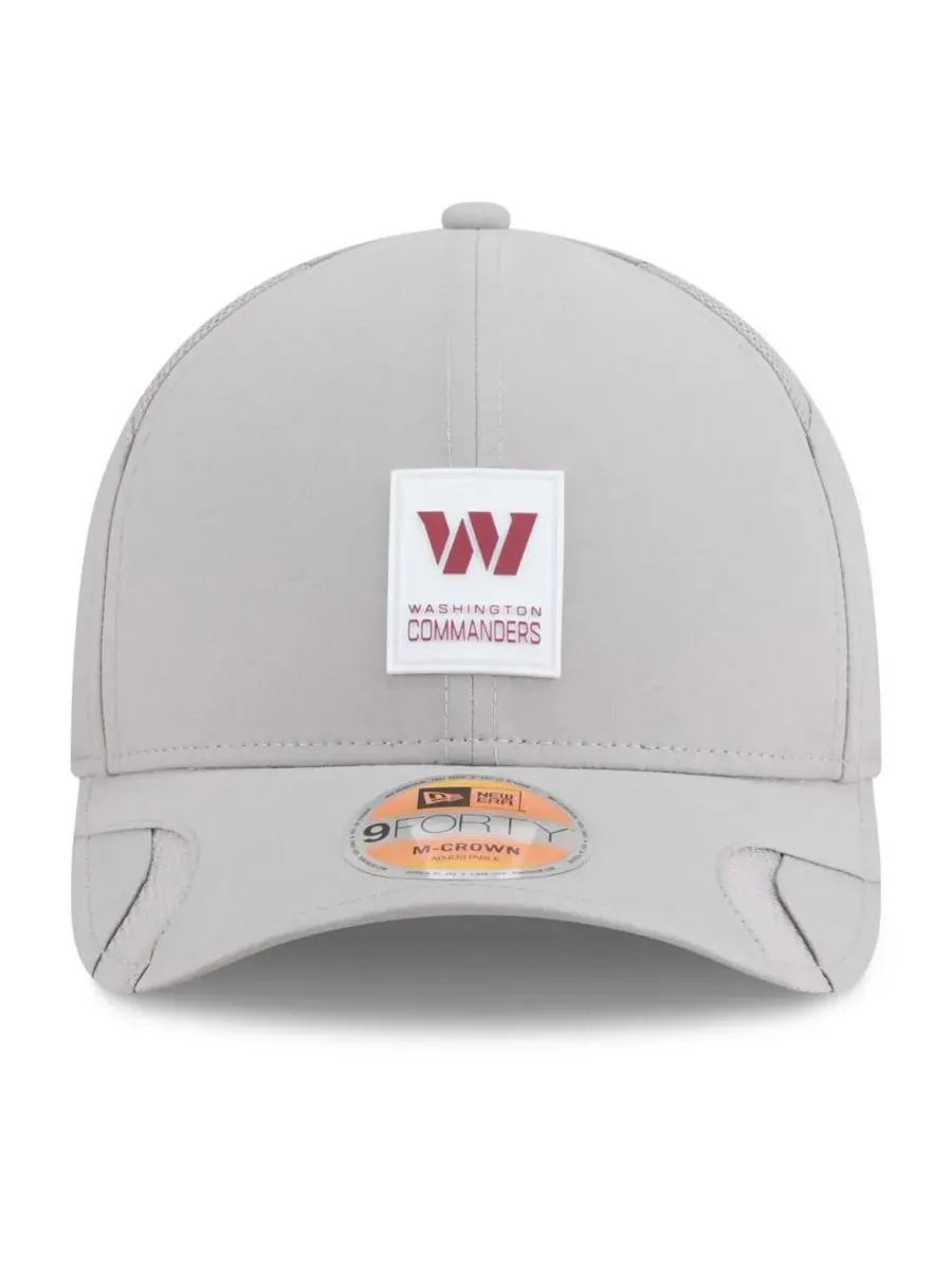 New Era Мужская серая регулируемая кепка Washington Commanders 2025 Sideline M-Crown 9FORTY — изображение 5 из 5, серый