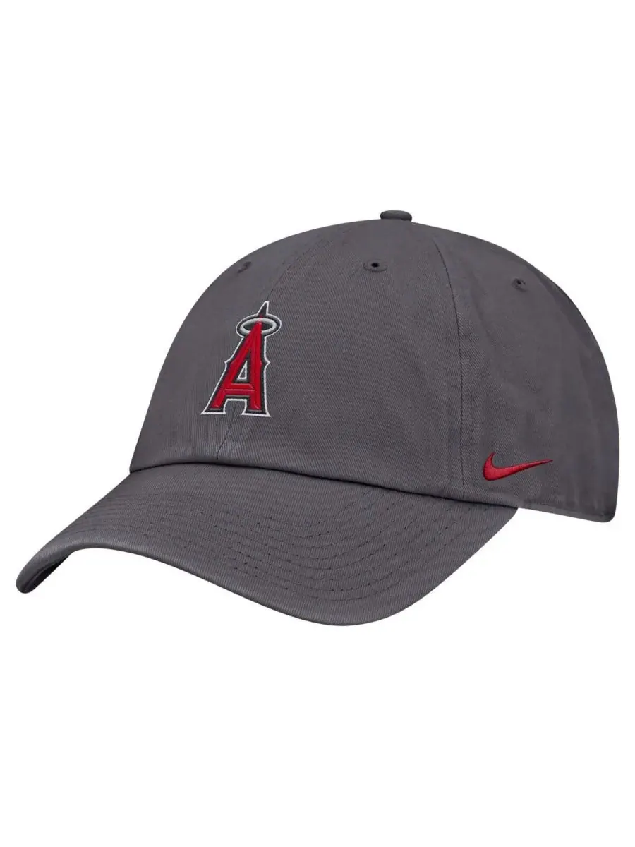 Nike Мужская серая регулируемая кепка Los Angeles Angels Club — изображение 1 из 3, серый