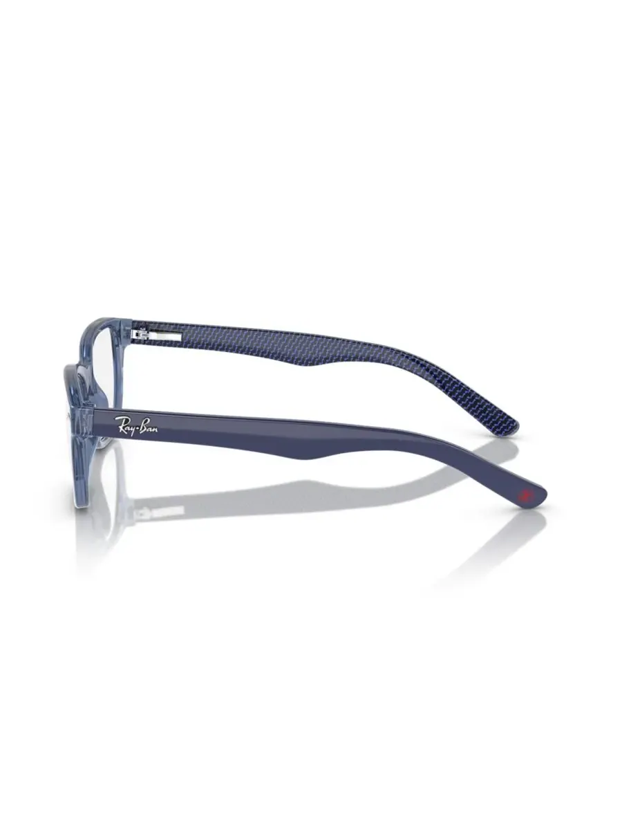 Детские квадратные очки, RB1555 Ray-Ban Jr — изображение 3 из 6, прозрачный синий