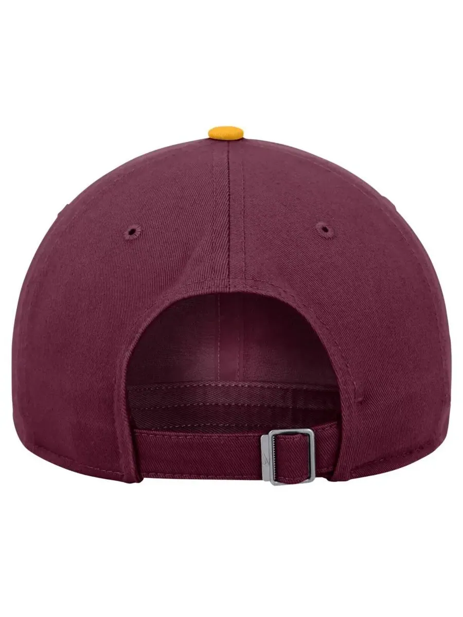 Nike Мужская регулируемая кепка бордового цвета с символикой Minnesota Golden Gophers — изображение 2 из 2, коричневый