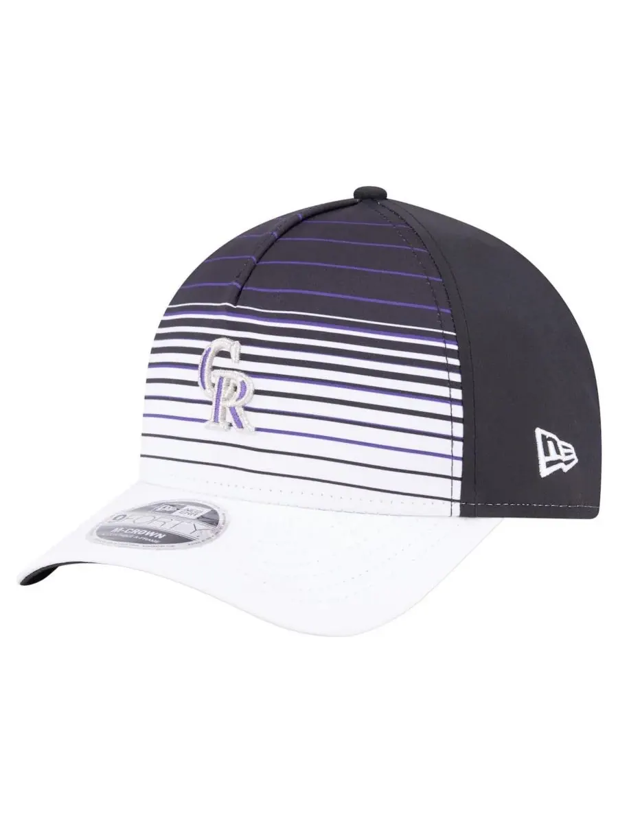 New Era Мужская черная кепка Colorado Rockies Gradient 9Forty M-Crown с регулируемой высотой — изображение 1 из 5, черный