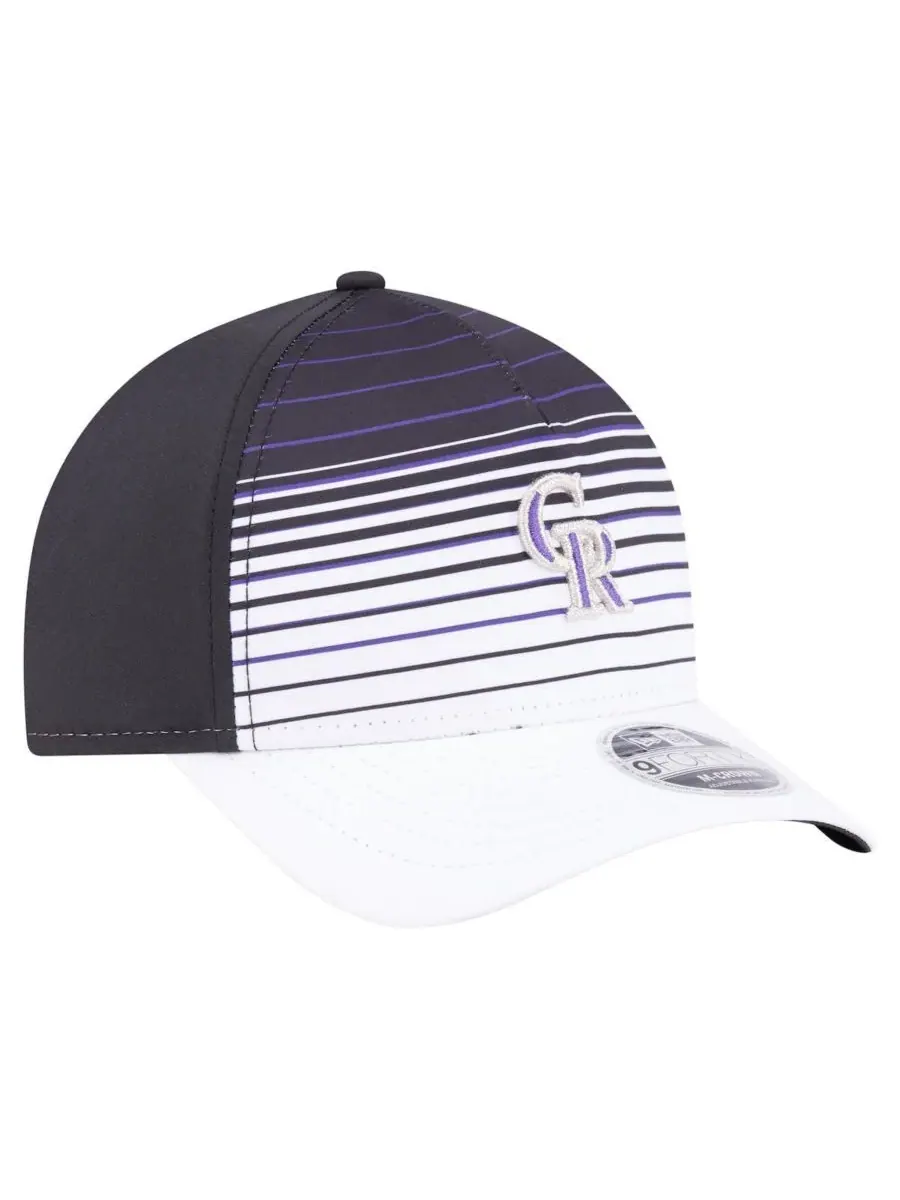 New Era Мужская черная кепка Colorado Rockies Gradient 9Forty M-Crown с регулируемой высотой — изображение 2 из 5, черный