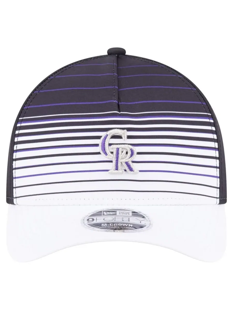 New Era Мужская черная кепка Colorado Rockies Gradient 9Forty M-Crown с регулируемой высотой — изображение 5 из 5, черный