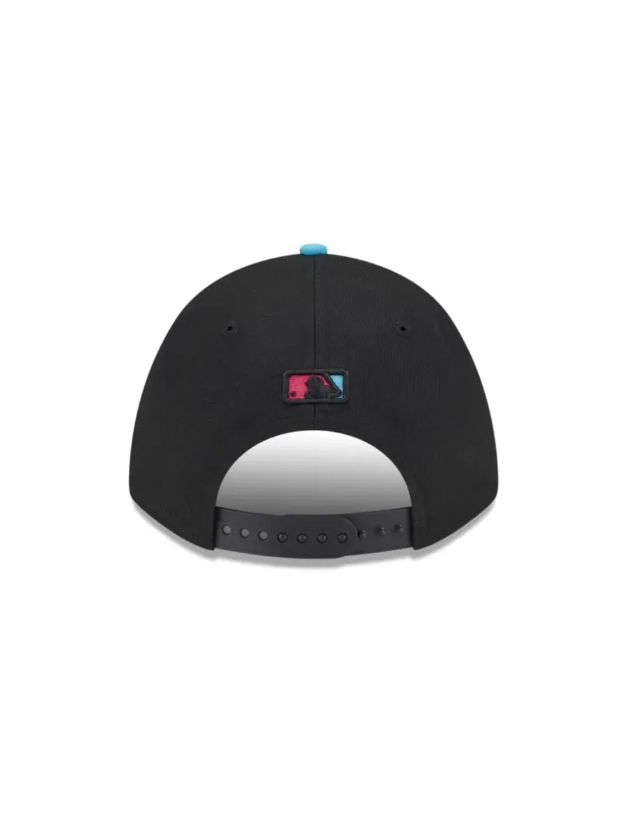 New Era Мужская черная регулируемая бейсболка Miami Marlins 2025 City Connect 9FORTY M-Crown — изображение 5 из 6, черный
