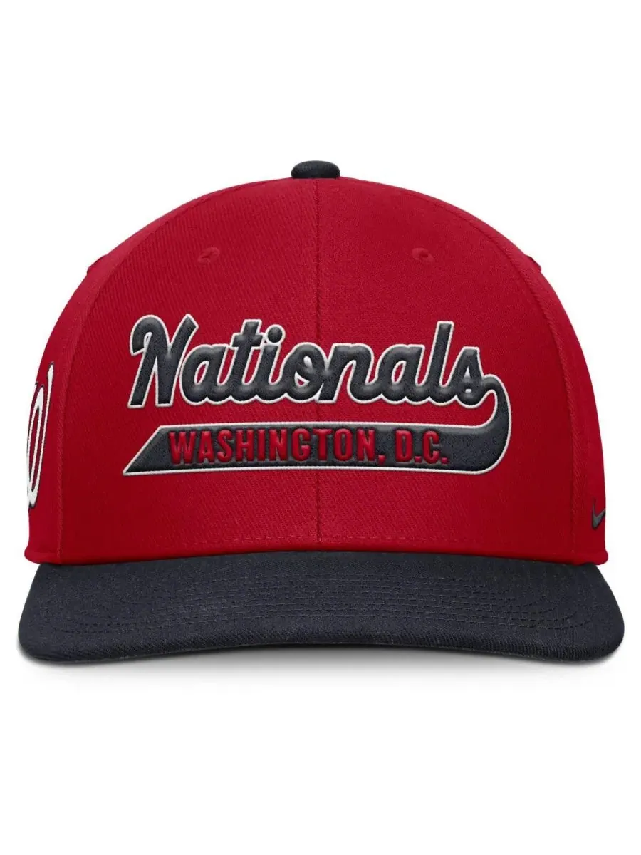 Nike Мужская бейсболка Washington Nationals Pro Performance Snapback красного/темно-синего цвета — изображение 4 из 4