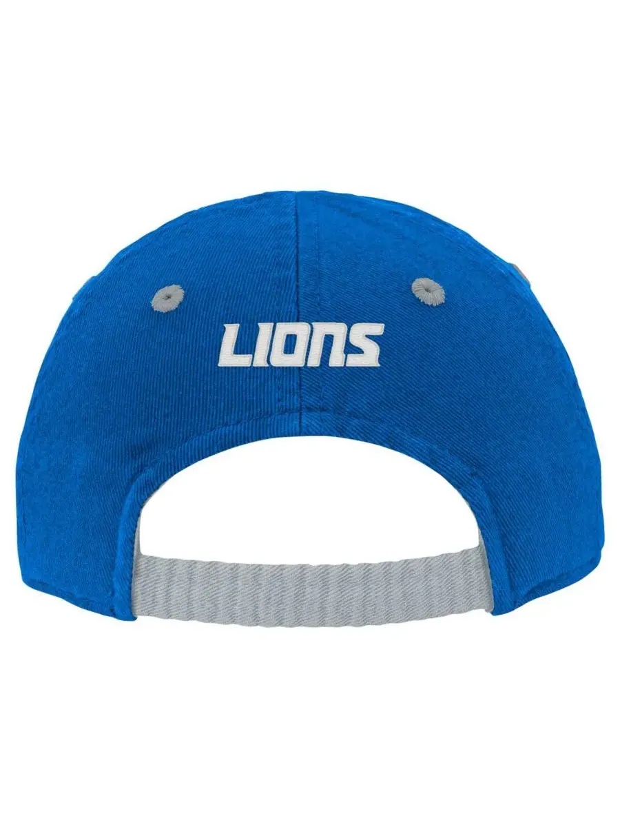 Outerstuff Детская синяя кепка Detroit Lions Team Slouch Flex для мальчиков и девочек — изображение 2 из 3, синий
