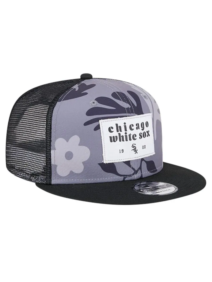 New Era Мужская черная кепка-тракер Chicago White Sox Bikini Bottom Trucker 9FIFTY Snapback — изображение 4 из 5, черный