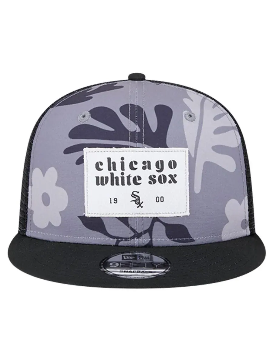 New Era Мужская черная кепка-тракер Chicago White Sox Bikini Bottom Trucker 9FIFTY Snapback — изображение 5 из 5, черный