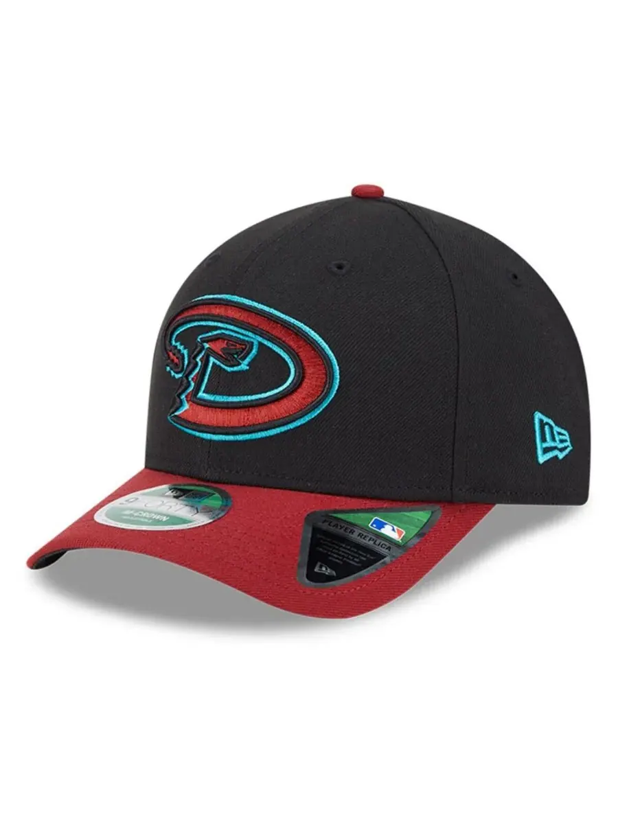 New Era Мужская регулируемая бейсболка Arizona Diamondbacks Player Replica 9FORTY — изображение 1 из 5, черный красный