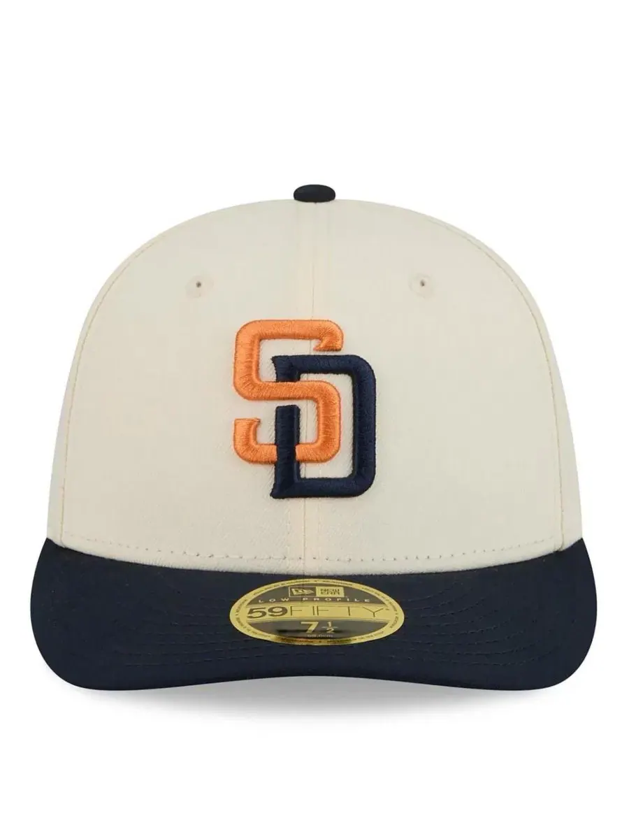 Мужская кепка San Diego Padres 2026 City Connect Low Profile 59FIFTY кремового/обсидианового цвета — изображение 3 из 5