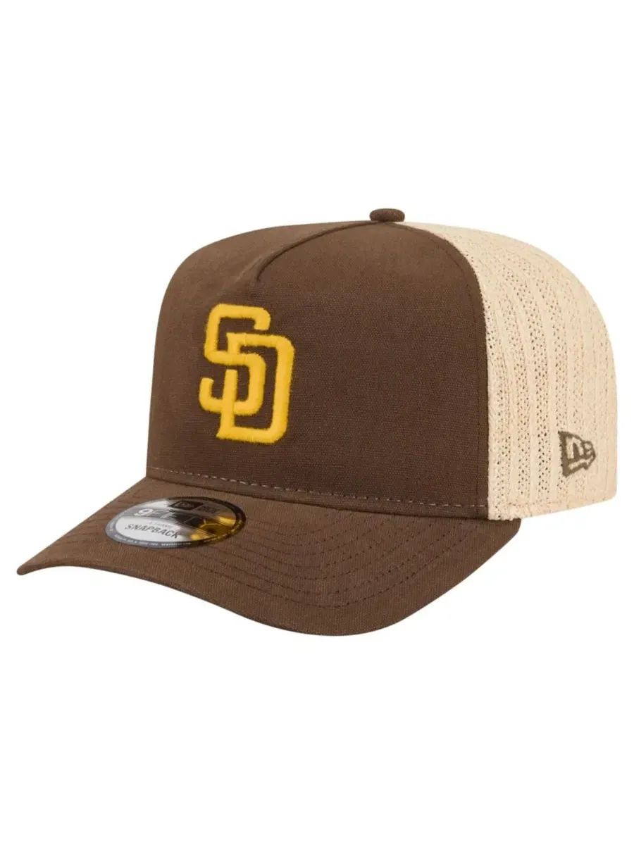 Кепка-тракер New Era Grained 9FIFTY A-Frame — изображение 1 из 5, коричневый натуральный