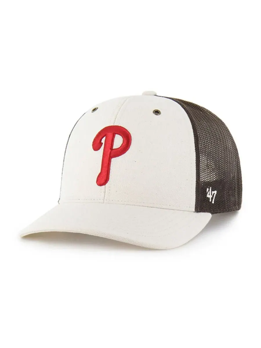 Бейсболка-тракер с козырьком Philadelphia Phillies Carhartt x '47 — изображение 1 из 4, прозрачный