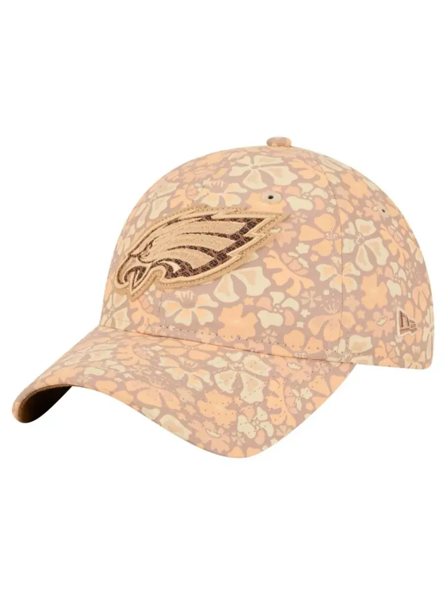 Кепка New Era Philadelphia Eagles Floral 9TWENTY — изображение 1 из 5, бежевый