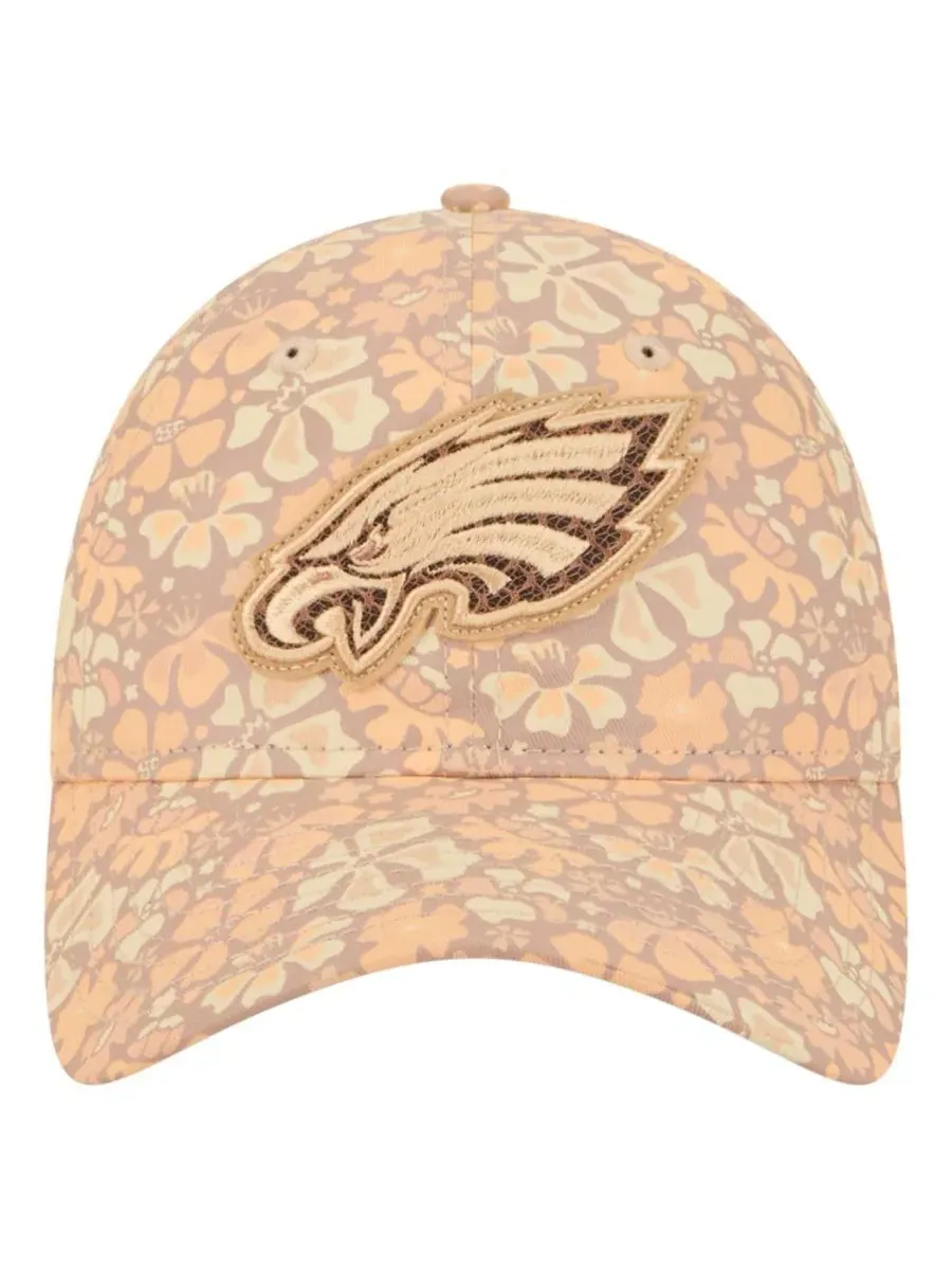 Кепка New Era Philadelphia Eagles Floral 9TWENTY — изображение 2 из 5, бежевый