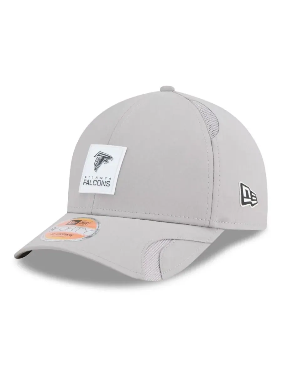 New Era Мужская серая регулируемая кепка Atlanta Falcons 2025 Sideline M-Crown 9FORTY — изображение 1 из 4, серый