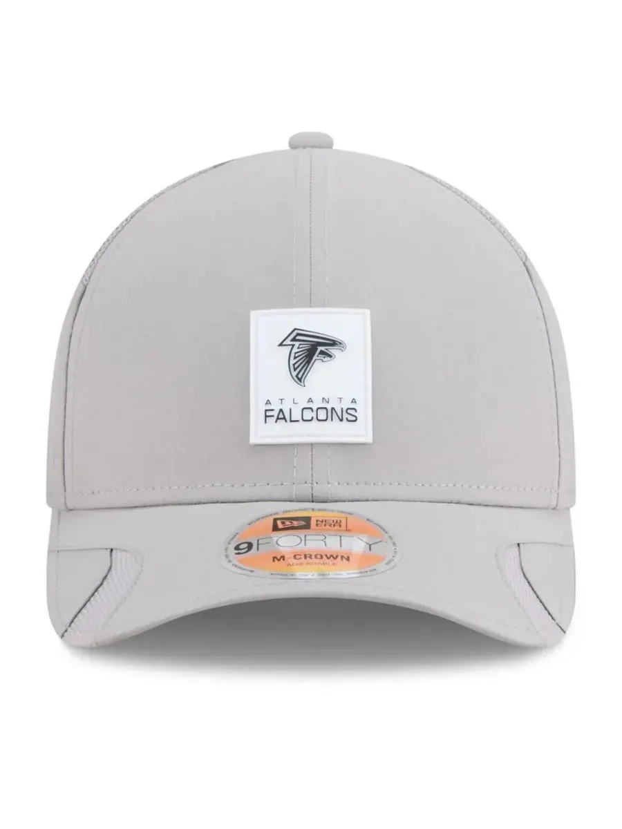 New Era Мужская серая регулируемая кепка Atlanta Falcons 2025 Sideline M-Crown 9FORTY — изображение 4 из 4, серый